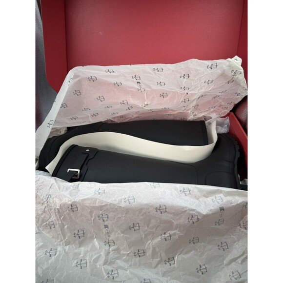 Hunter Original Tour Tall Boot, Black Winter, Rain Boot, Women’s Size 10 New - Picture 12 of 14